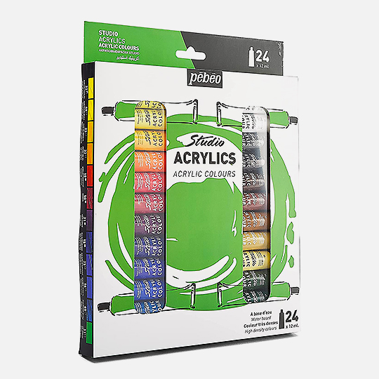 PEBEO Studio Acrylic Paint 12ml Set x 24