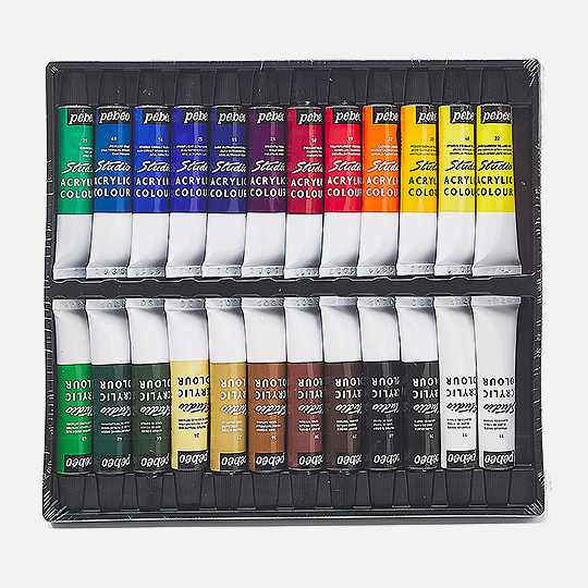 PEBEO Studio Acrylic Paint 12ml Set x 24