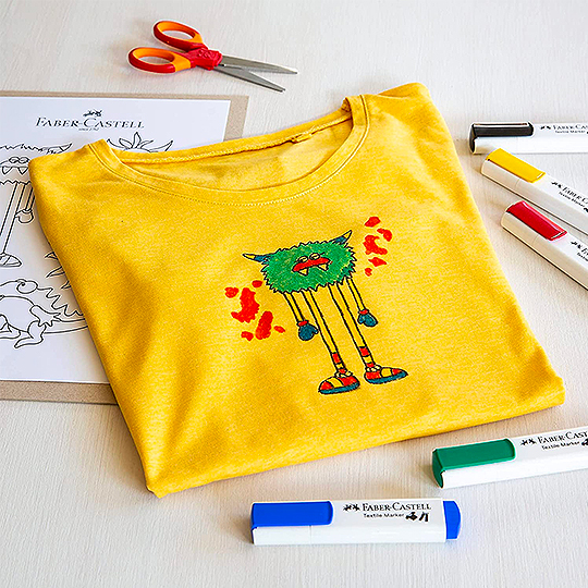 FABER-CASTELL Textile Marker Set x 5