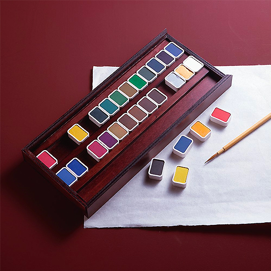 HOLBEIN Shingansai Watercolor Pan Set x 28