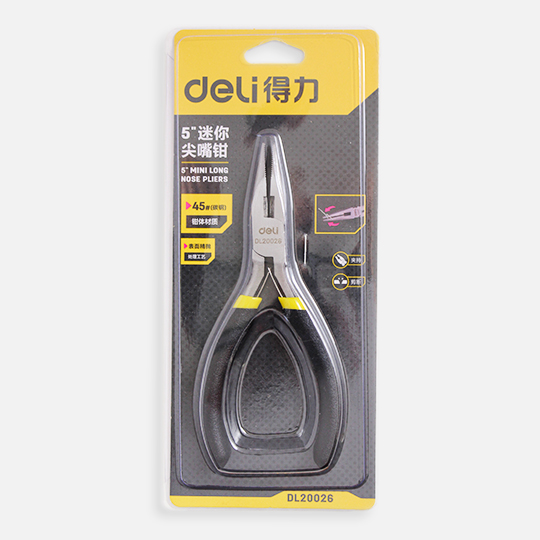 DELI Miniature Long Nose Plier 5”