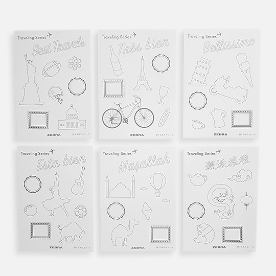 ZEBRA Sarasa Mildliner Travel Series Bellissimo Set x 5