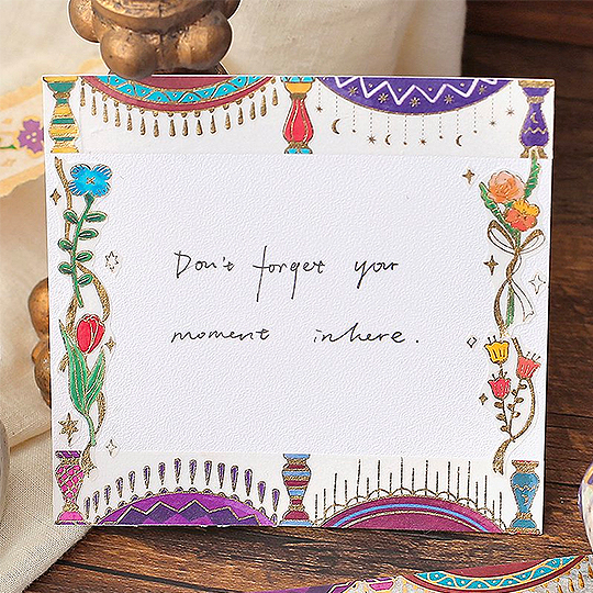 BGM Washi Tape 15mm Retro Curtains