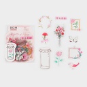 BGM Clear Sticker Flower Bloom Peach