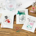 BGM Clear Sticker Flower Bloom Peach