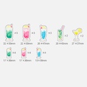 KOHAKU Clear Flake Seal Sticker x 25 Drinks