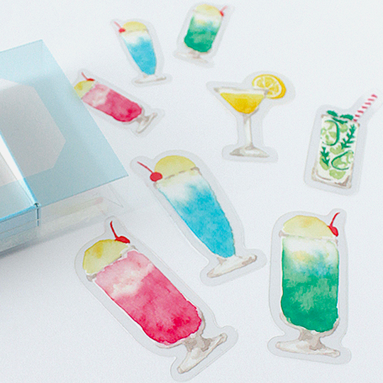 KOHAKU Clear Flake Seal Sticker x 25 Drinks