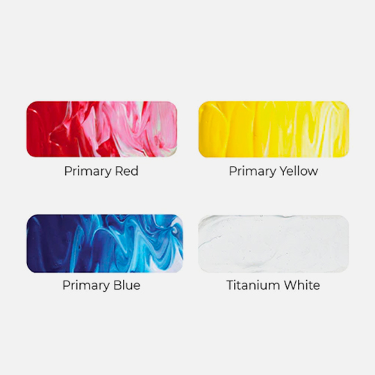 DERIVAN Matisse Flow Acrylic 75ml Intro Set x 5