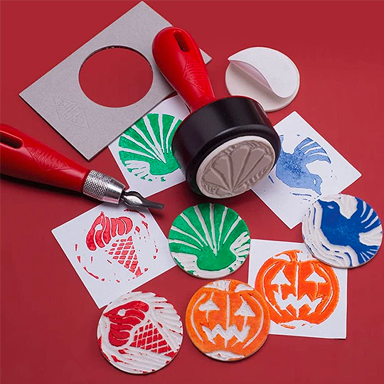 ESSDEE 3-In-1 Lino Cutter & Stamp Carving Set x 15