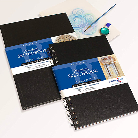 STILLMAN & BIRN Beta Square Spiral Sketchbook 270gsm 7” x 7”