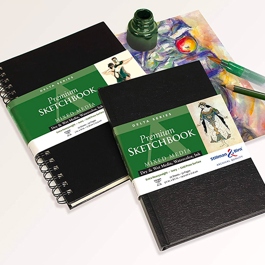 STILLMAN & BIRN Delta Square Spiral Sketchbook 270gsm 7 x 7