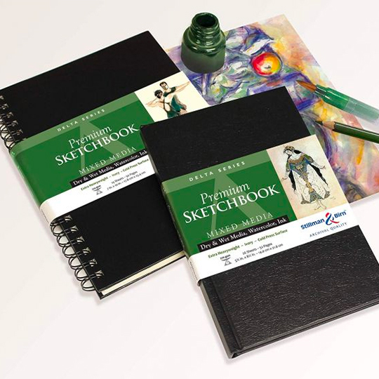 STILLMAN & BIRN Delta Portrait Spiral Sketchbook 270gsm 9 x 12