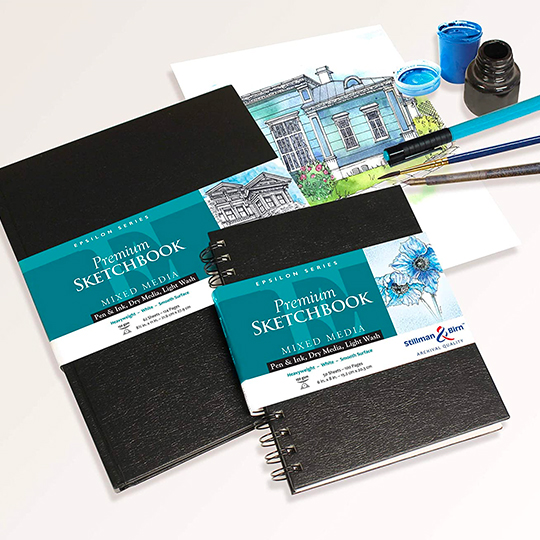 STILLMAN & BIRN Epsilon Portrait Spiral Sketchbook 150gsm 7 x 10