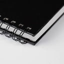 CLAIREFONTAINE Goldline Hardcover Spiral Sketchbook 250gsm 7” x 10” x 40