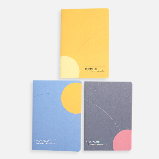 FOOTNOTES Sun Series: It is Only After Noon Notebook 100gsm A6 x 24 x 3