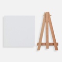 MEEDEN Beechwood Table Easel 5” (Canvas Board 4” x 4” Included)