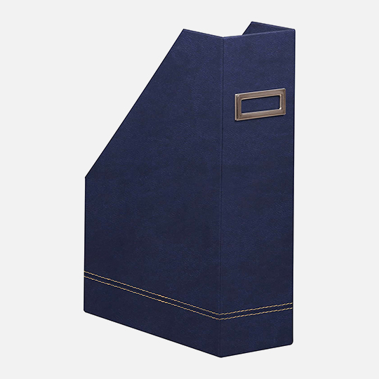 RHODIA Leather Magazine Rack Midnight