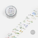BGM Clear Washi Tape 30mm Flourish Pattern