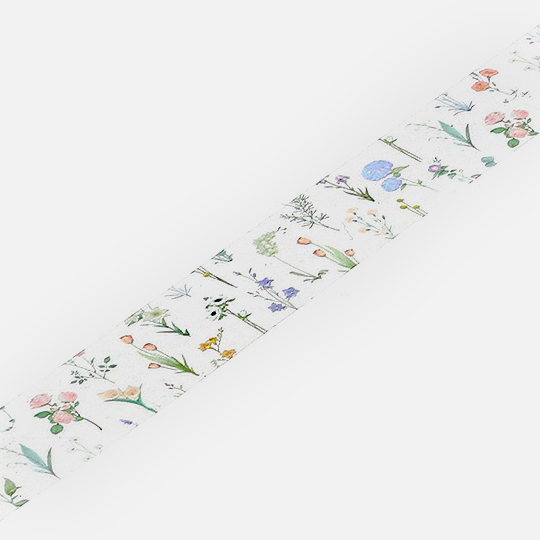 BGM Clear Washi Tape 30mm Flourish Pattern