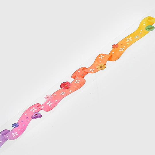 BGM Clear Washi Tape 20mm Rainbow Lace