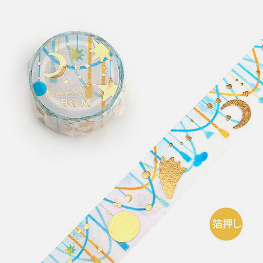 BGM Washi Tape 20mm Decoration Star & Moon