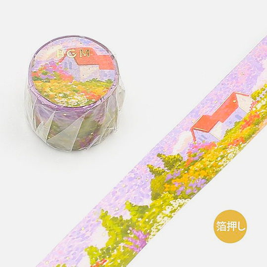 BGM Clear Washi Tape 30mm Special Dot Drawing Garden