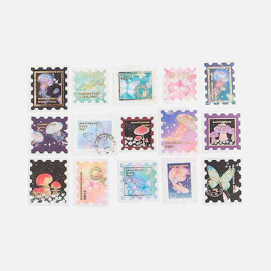 BGM Deco Sticker Decoration Post Office Night Book