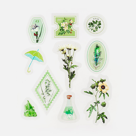 BGM Deco Sticker Decoration Post Office Garden Green