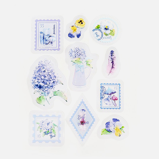 BGM Deco Sticker Decoration Post Office Garden Lavender