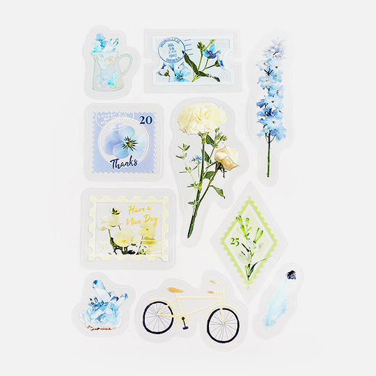 BGM Deco Sticker Decoration Post Office Garden Flower Card