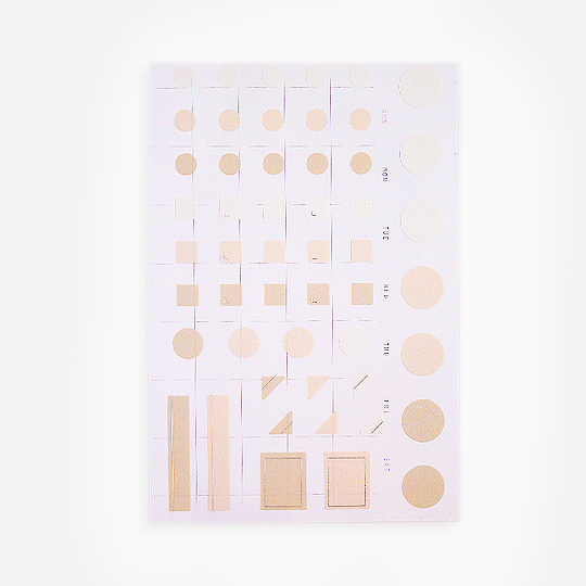 WORLD CRAFT Seal & Monthly Sheet Craft Sticker Orange