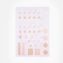 WORLD CRAFT Seal & Monthly Sheet Craft Sticker Orange