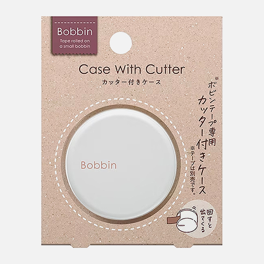 KOKUYO Bobbin Masking Tape Case with Cutter White