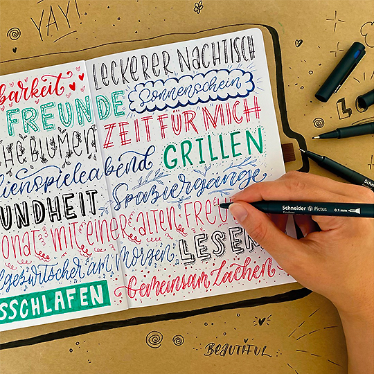 SCHNEIDER Pictus Drawing Pen Black Set x 3