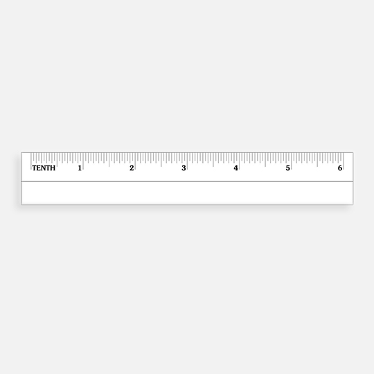 SUREMARK Plastic Ruler 15cm