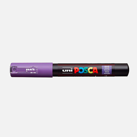 UNI Posca Extra Fine Marker Violet