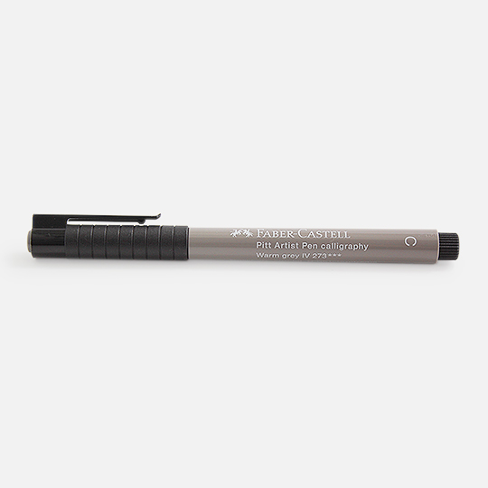 FABER-CASTELL Pitt Calligraphy Pen Warm Grey IV