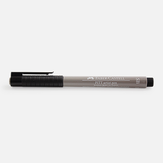 FABER-CASTELL Pitt Soft Brush Pen Warm Grey IV