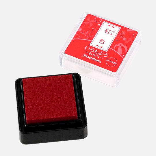 SHACHIHATA Iromoyou Mini Ink Pad Red