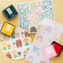 SHACHIHATA Iromoyou Mini Ink Pad Golden Yellow