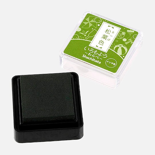 SHACHIHATA Iromoyou Mini Ink Pad Matsuba