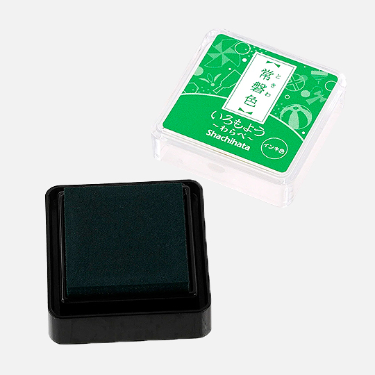SHACHIHATA Iromoyou Mini Ink Pad Evergreen
