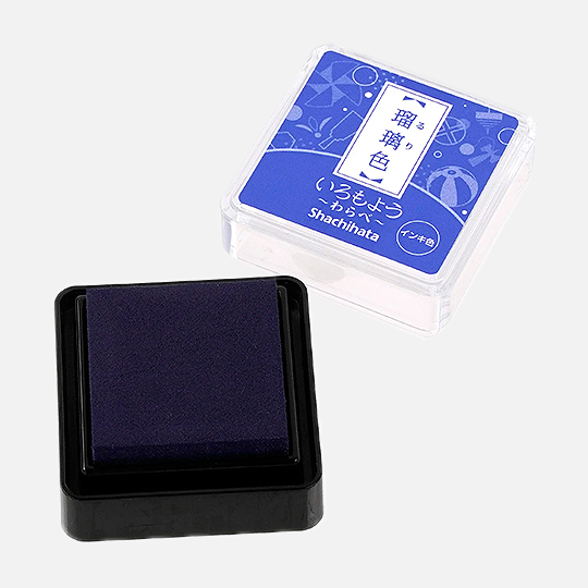SHACHIHATA Iromoyou Mini Ink Pad Ruri
