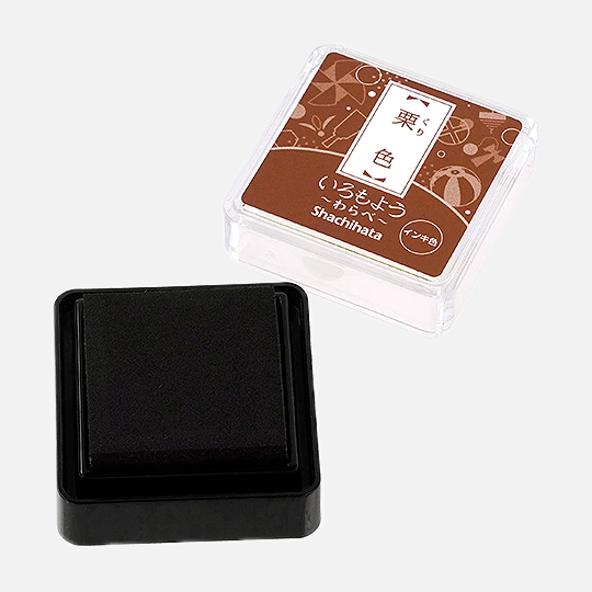 SHACHIHATA Iromoyou Mini Ink Pad Chestnut