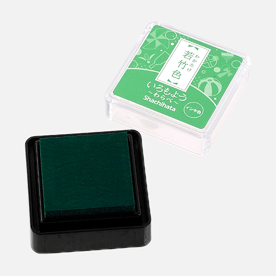 SHACHIHATA Iromoyou Mini Ink Pad Young Bamboo