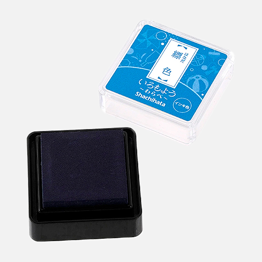 SHACHIHATA Iromoyou Mini Ink Pad Blue