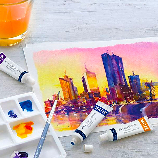 FABER-CASTELL CS WATCOL 12CT CARDBOARD BOX