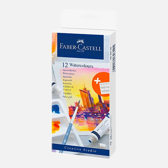 FABER-CASTELL CS WATCOL 12CT CARDBOARD BOX