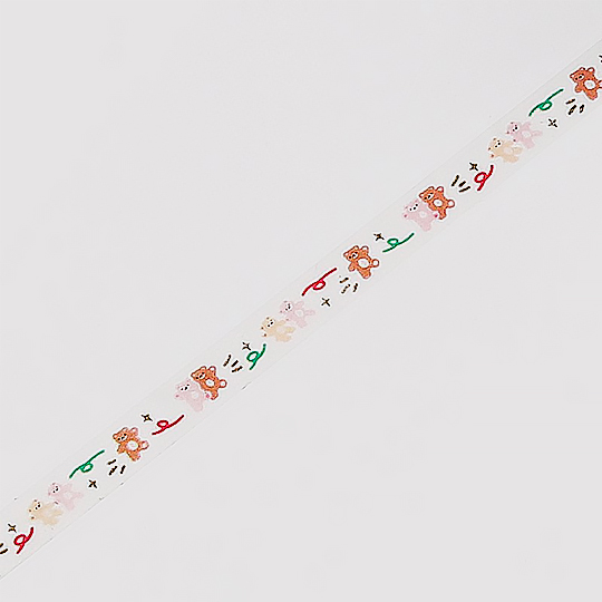 BGM Washi Tape 5mm Bear Dance