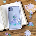 BGM Clear Sticker Flower Bloom Light Blue